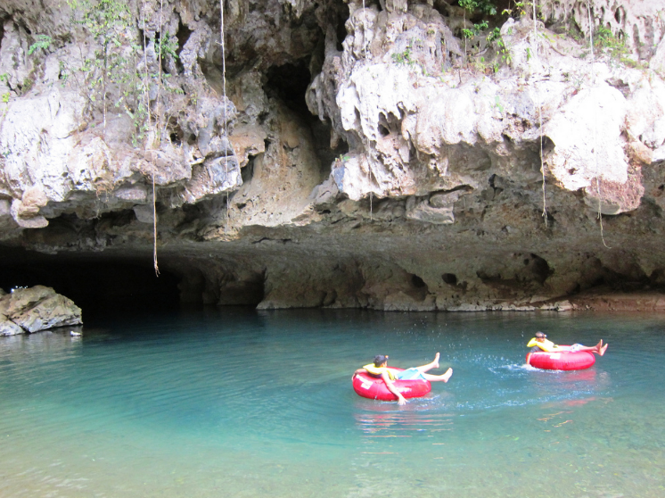 On the way, go cave tubing, a unique and fun way to enjoy the water